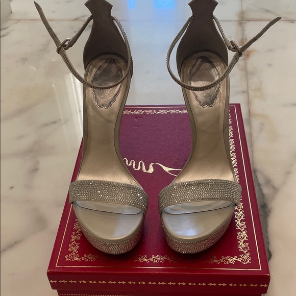 Rene Caovilla  Silver celebrity High Heel - Picture 1 of 14